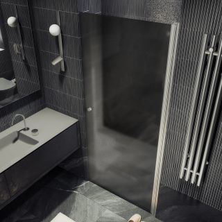 Душевая дверь MaybahGlass MGD-807-5 80см хром матовый